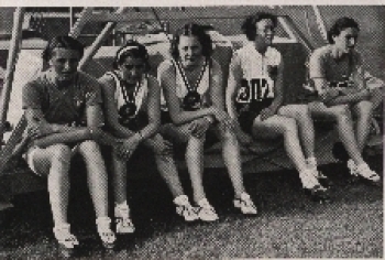 Olympische Spiele 1936,  Läuferinnen des 80m-Hürdenlaufes
