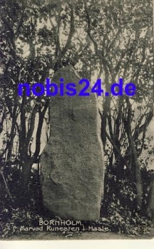 Bornholm Marvad Runesten *ca.1920