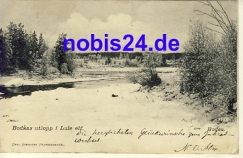 Bodans utlopp Lule elf SCHWEDEN o 1903