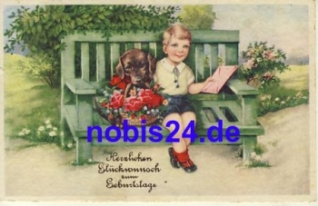 Dackel Geburtstag o ca.1950