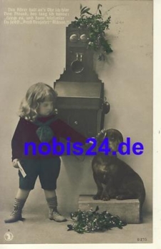 Dachshund Child Telephone o 1911