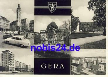 Gera new buildings car Wartburg 311*approx. 1966