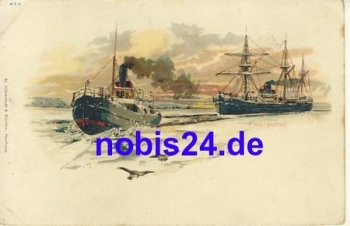 Icebreaker Artist card * around 1900