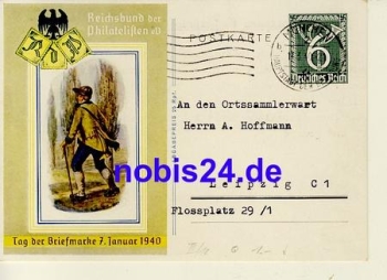 Tag der Briefmarke Ganzsache o 1940 P 288