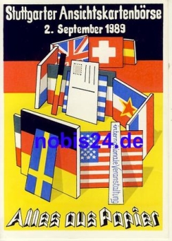 Stuttgart postcard exchange *1989