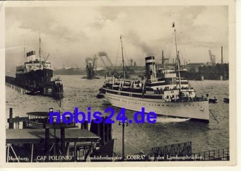 Passenger ship steamer "Cap Polonia" in Hamburg o 1930