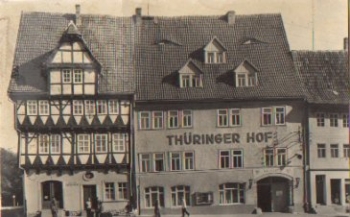 06567 Bad Frankenhausen pharmacy and HOG Thueringer Hof o approx. 1960