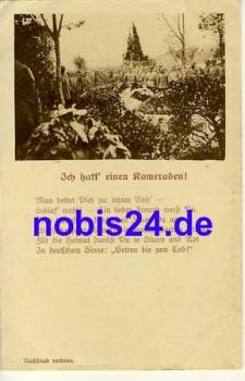 Liedkarte Militär 1.Weltkrieg  o 1916