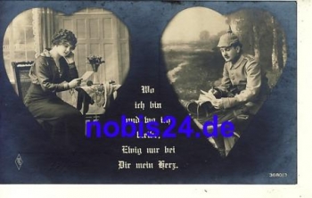 Herz 1.Weltkrieg Deutscher Soldat Uniform *ca.1915