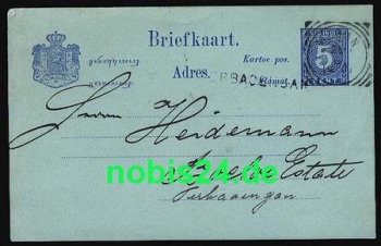 Dutch East Indies postal stationery o 26.6.1900
