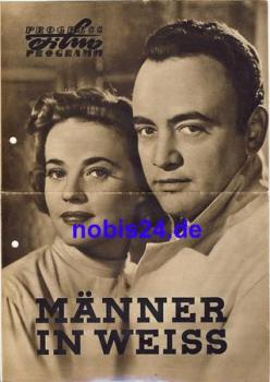 Männer in weiss mit Raymond Pellegrin, Jeanne Moreau, Fernand Ledoux 65/57 Progress Programm