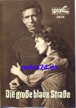 Die große blaue Strasse mit Yves Montand, Alida Valli 80/59 Progress Programm 