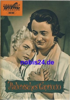 Italian capriccio DEFA film with Claude Laydu, Christel Bodenstein, Rolf Ludwig 65/61 progress program