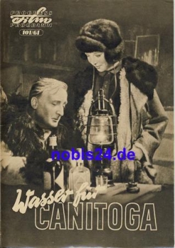 Water for Canitoga 101/61 Progress program with Hans Albers