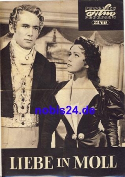 Love in Minor with Antonella Lualdi, Naurice Ronet 85/60 Progress Program Italy Attention no film or DVD!