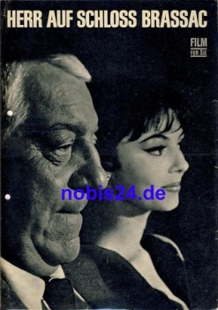 Gentleman at Brassac Castle with Jean Gabin Michele Mercier Lilli Palmer ​​​​​​​19/69  Progress film program film for you
