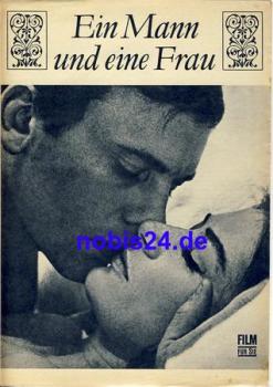 A Man and a Woman (Un Homme et une Femme) French film with Anouk Aimee Jean-Louis Trintignant ​​​​​​​51/68 Progress film program