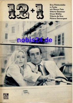 12 + 1 with Sharon Tate France Italy Vittorio Gassman, Orson Welles