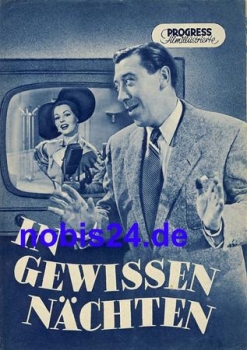 French film Some Nights starring Fernandel Gaby Andreu ​​​​​​​30/56 Progress Film Illustrated Program