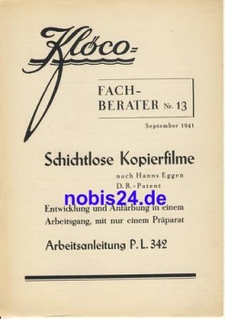 Layerless copy films No. 13 Klöco 1941 issue 6 pages