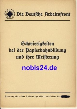 German Labor Front No. 356, circa 1942, booklet 32 ​​pages