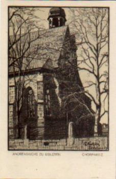 06295 Eisleben Andreaskirche Choir section Artist card G. Kutzke * approx. 1930