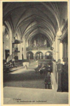 06295 Eisleben St. Andreas Church with Luther pulpit * approx. 1930