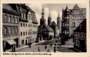06295 Eisleben Marktkirche mit Marktplatz * ca. 1930