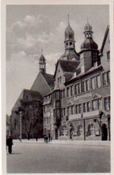 06333 Hettstedt Rathaus mit St. Jakobikirche * ca. 1930