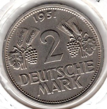 2 D-Mark 1951 G BRD
