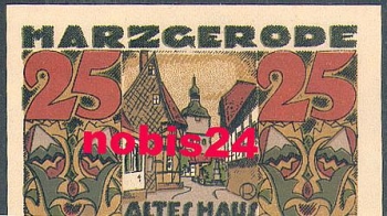 06493 Harzgerode city emergency money value 50 pfennigs 1921