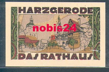 06493 Harzgerode Städtenotgeld 50 Pfennige 1921