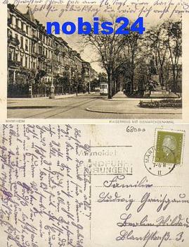 Mannheim Kaiserring Strassenbahn o 7.9.1932