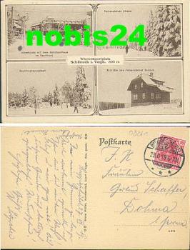08261 Schoneck Vogtland im Winter o 1919