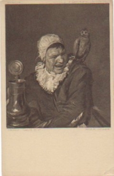 Owl on shoulder * ca.1910