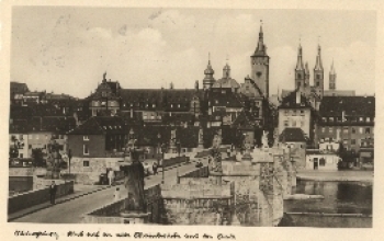 Würzburg Mainbrücke o 15.10.1937