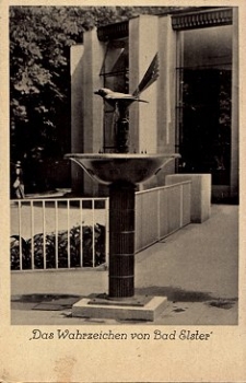 08645 Bad Elster bird fountain * approx. 1940