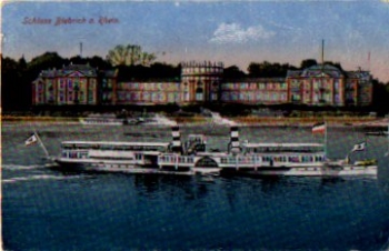 56370 Biebrich Schloss Rheindampfer o 12.6.1918