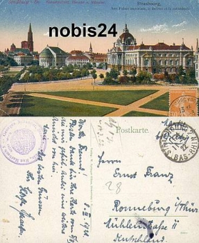 Strassburg Elsaß Theater o 8.3.1922