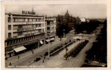 Stettin, Paradeplatz with Berliner Tor, cinema o March 25, 1941