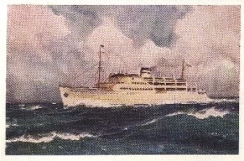 Ocean-going ship "Transilvania" artist card *around 1940