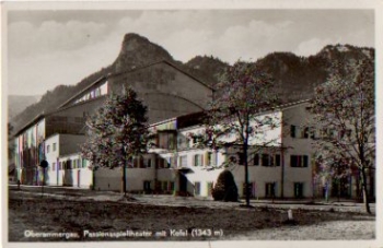 Oberammergau, Passionsspieltheater mit Kofel, * ca. 1950