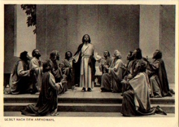 82487 Oberammergau Passion Play 1950 "Prayer after the Lord's Supper" * 1950
