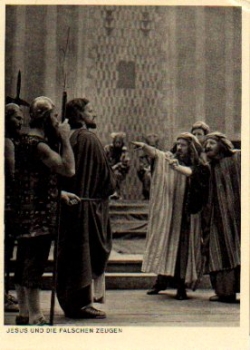 82487 Oberammergau Passion Play 1950 "Jesus and the False Witnesses" * 1950