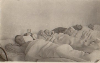 Military hospital WW1. Real photo used June 3, 1918