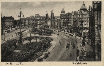 Frankfurt Main Bahnhofsplatz advertising column o 4.5.1942