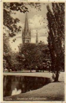 Johannistal Leipzig mit Lutherkirche o 3.3.1934