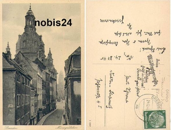 Dresden Munzgasse Frauenkirche o 24.12.1940