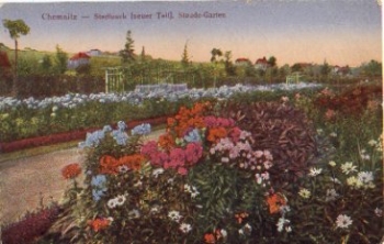 Chemnitz City Park new part of the Staude garden o 3.8.1924