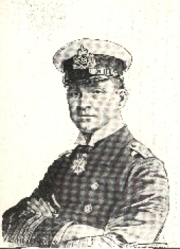 Captain Lieutenant Weddigen U-boat commander U9 o July 9, 1916